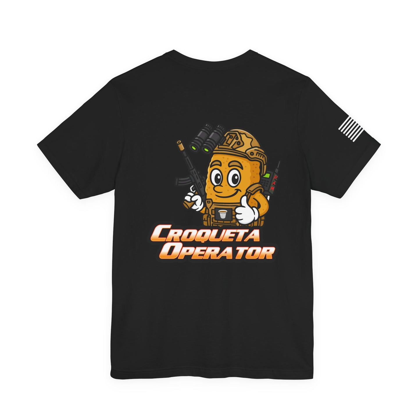 Croqueta Operator Graphic Tee - Fun Unisex Short Sleeve Shirt, Perfect for Gaming Events, Casual Outings, Gifts, Summer Vibes, Playful Apparel