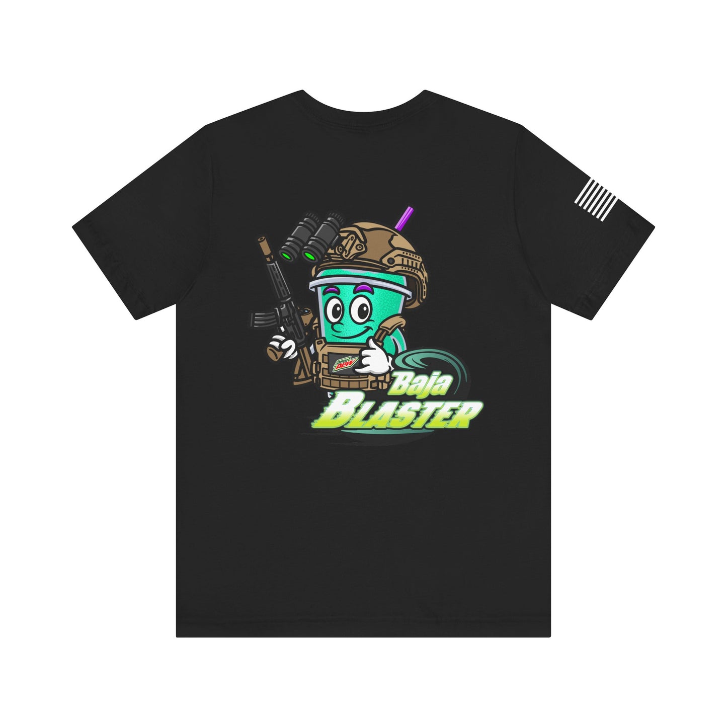 Baja Blaster Graphic Tee - Fun Unisex Short Sleeve Shirt, Perfect for Gaming Events, Casual Outings, Gifts, Summer Vibes, Playful Apparel