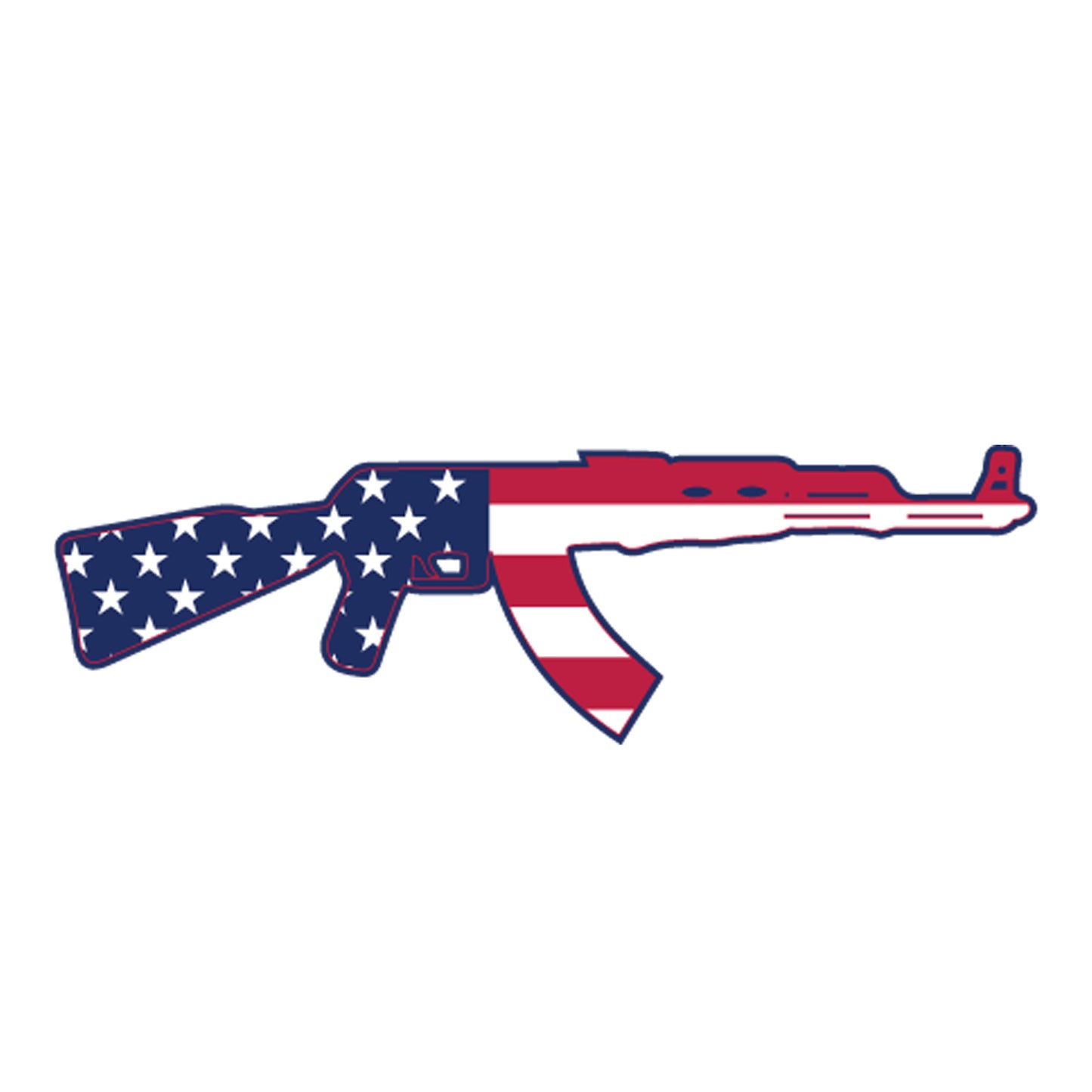 Patriotic AR & AK Sticker