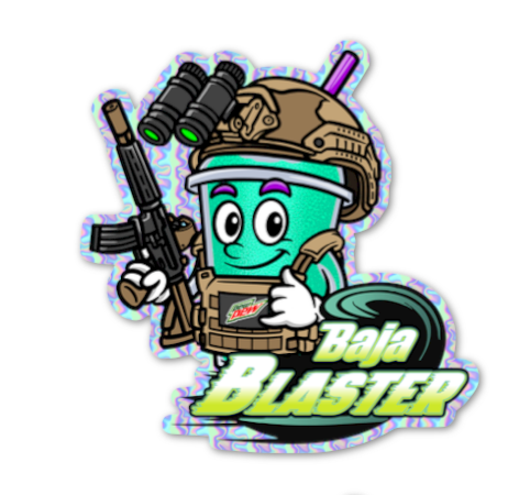 Baja Blaster Sticker