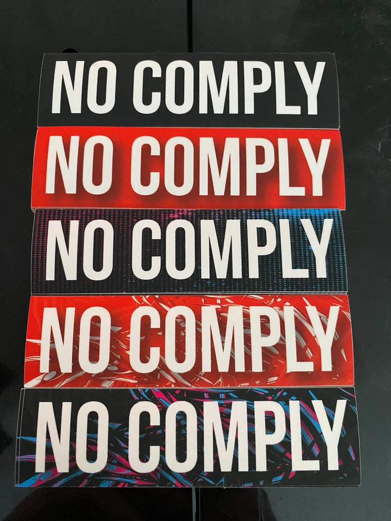 No Comply Stickers