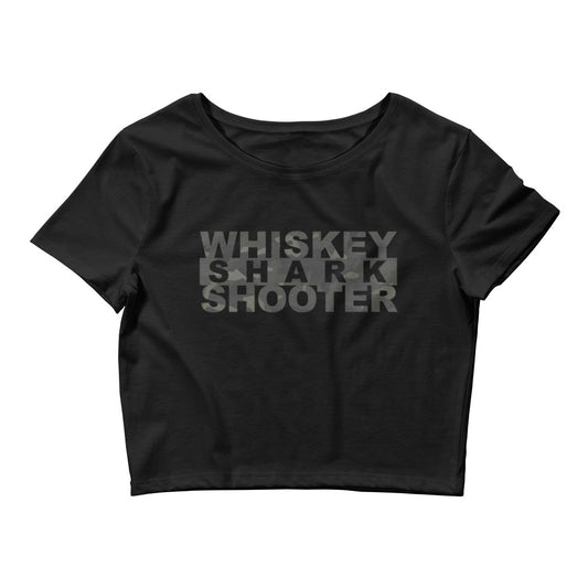 Whiskey Shark Shooter Crop Top