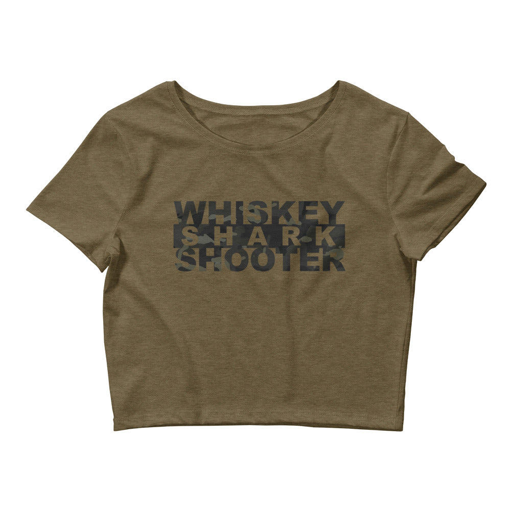 Whiskey Shark Shooter Crop Top