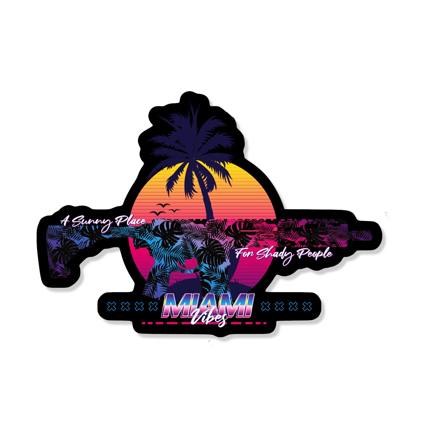 Miami Vibes Sticker