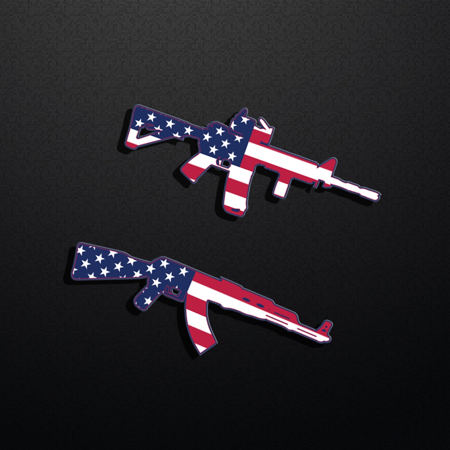 Patriotic AR & AK Sticker
