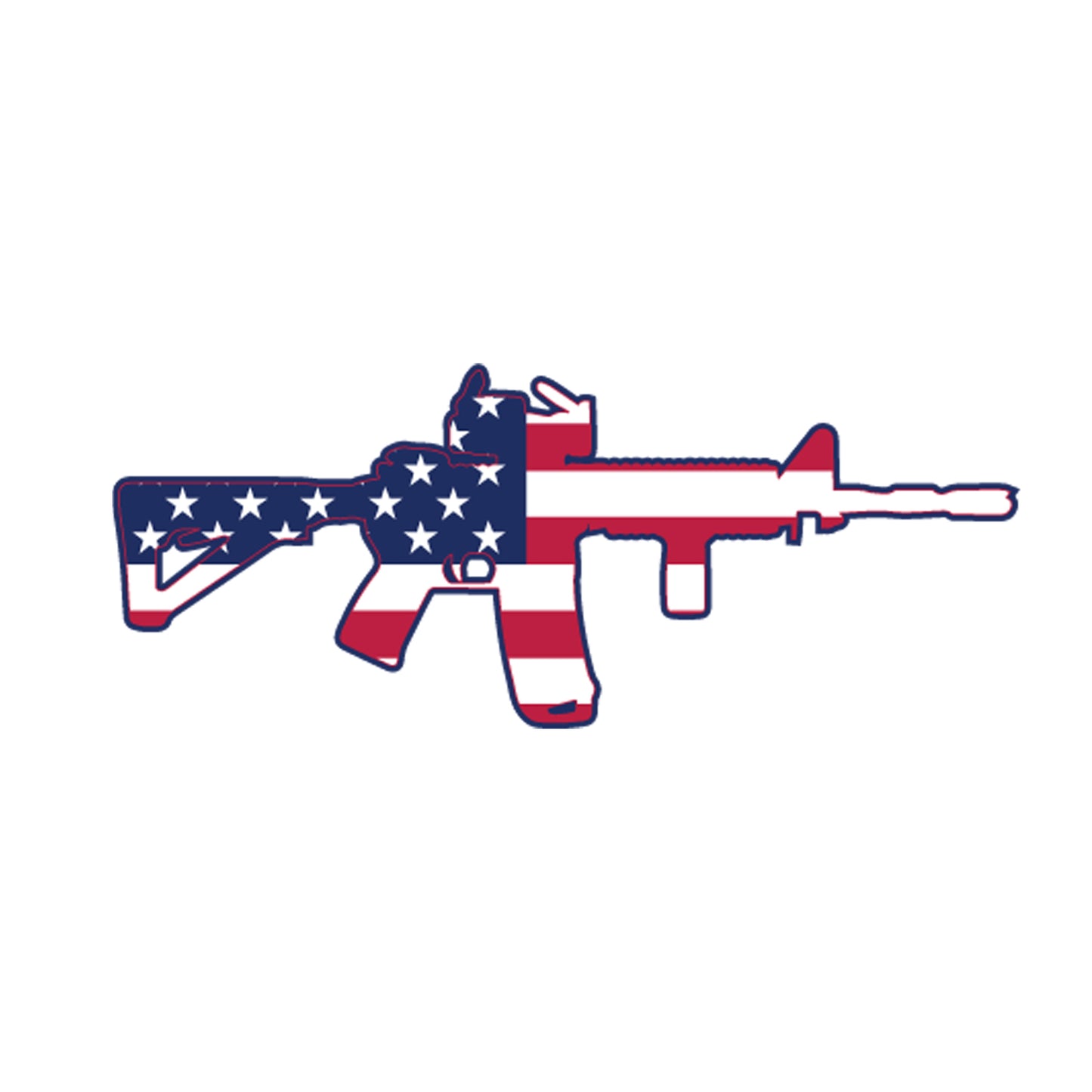 Patriotic AR & AK Sticker