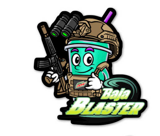 Baja Blaster Sticker